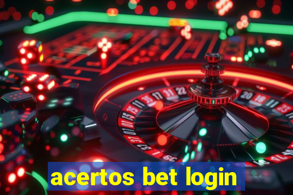 acertos bet login